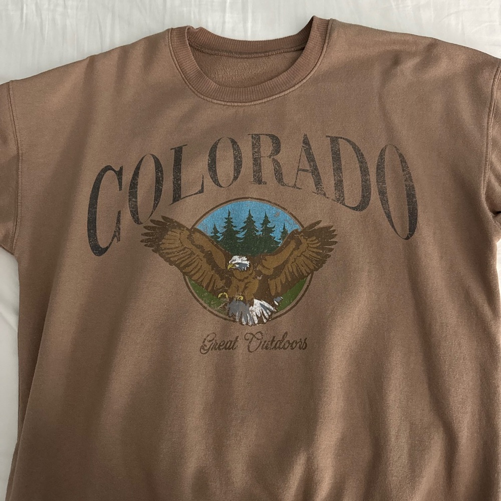 Zumiez Brown Colorado Eagle Crew Neck Sweater